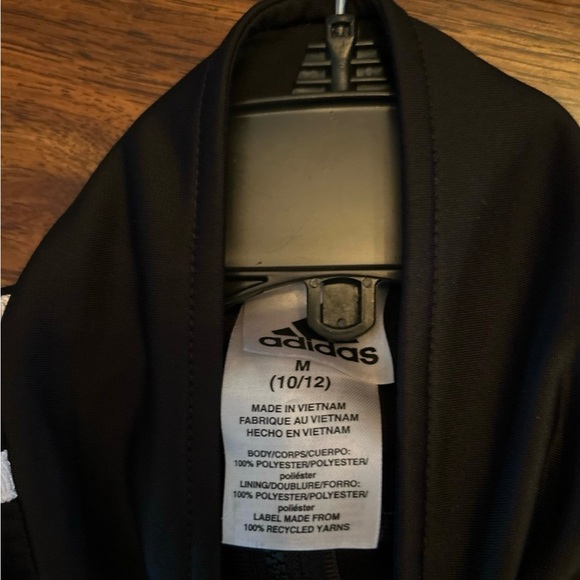 Boys Adidas Black and White Athletic  Jacket/ Pants Set - Picture 6 of 10